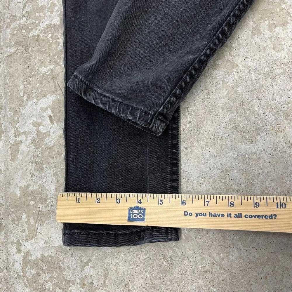 Levis Jeans Mens 32x32 Black Pants 512 Slim Tapered Skater Goth Denim